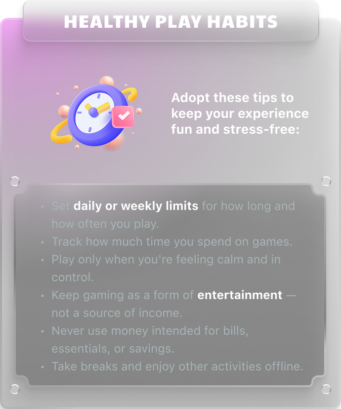 HEALTHY PLAY HABITS